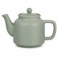 Teiera in ceramica verde 1.00 L con coperchio e filtro interno